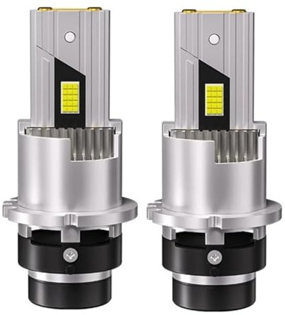 Eapoiuyr Kompatibel Mit D2S D4S LED-Autoglühbirne D2R D4R LED Hochleistungs-Autolicht 1700 W Plug And Play 9570 CSP Chip Turbolicht 6000 K(D2S D2R)