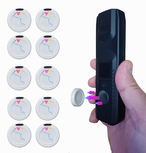 B BachVibes Kit de Soportes Magnéticos para Mando a Distancia, telefono, router, regletas enchufe y Organizador de Mandos TV en Pared sin Taladrar (Blanco 10)