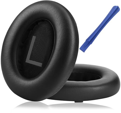 Coussinets de rechange pour casque Bose 700 - Original - Pour casque antibruit 700 - Accessoire confortable et durable - En cuir protéiné souple - Noir