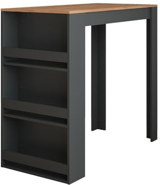 Vicco Bartisch Repose, Goldkraft Eiche/Anthrazit, 57 x 117 cm | als Stehtisch nutzbar für Küche oder Essbereich