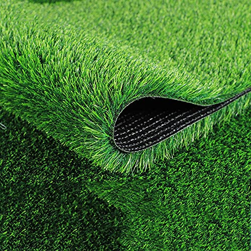 Alfombra de césped sintético con orificios de drenaje para uso en interiores y exteriores, alfombra de césped artificial para paisajismo, deportes y decoración del hogar