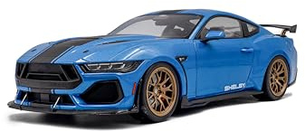 Solido Shelby Mustang Snake Race – 1:18 Modellauto in Blau, Premium Die-Cast Sammlermodell mit Racing-Look