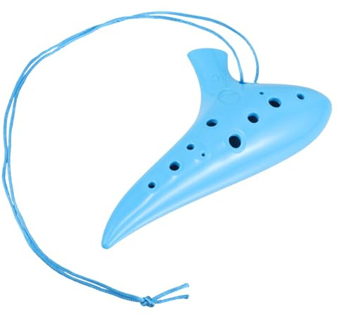 AKOOSY Altflöte Kunststoff Blasflöte Musikinstrument Traditionelle Flöte Okarina Antike Okarina Blau Zufällige Farbe