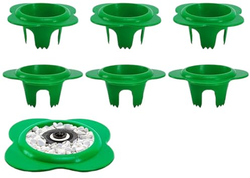 Protezione Testina Irrigatore | 6 Pezzi Anti-UV Facile Installazione - Ciambella Per Irrigatore Da Prato Da 15 Cm - Per Giardino Campo Da Golf Scuole Proprietari Giardinieri
