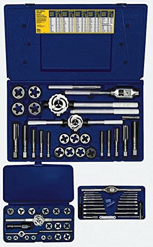 Irwin Hanson Maschinenschraube/Fraktionierte/Metrisches Gewindeschneider und Hex Bit und Bohrer Deluxe-Set, 117 Stück 26377, 97312