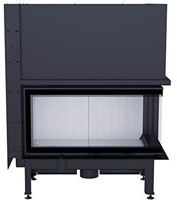 Kamineinsatz 14 kW Kratki Nadia 14 rechts verglaste Schiebetür