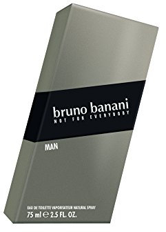 bruno banani Man, Eau de Toilette Natural Spray, Herb-aromatisches Herren Parfüm, 1 er Pack (1 x 75ml)
