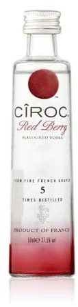 Ciroc Red Berry Flavoured Vodka Miniature - 5cl 12 Bottle Pack