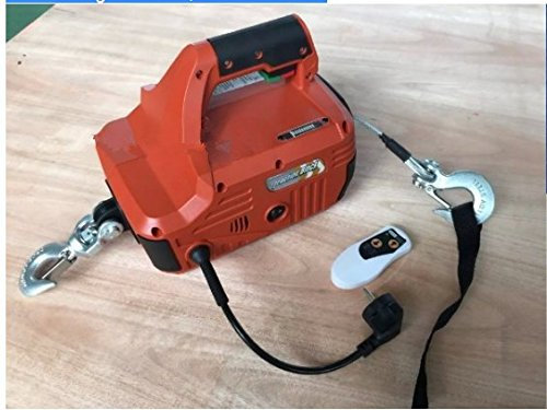 GOWE 500 lb/250KGX8M Verricello Elettrico Portatile con Telecomando Senza Fili A Mano Verricello Elettrico In Acciaio Fune Paranco Traino