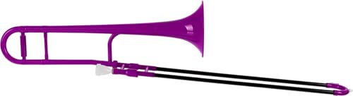 Classic Cantabile MardiBrass ABS Kunststoff Tenor-Posaune - Bb-Stimmung - Fiberglas-Zug - 660g leicht - Bohrung: 12 mm - inkl. Mundstück und Gigbag - lila