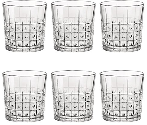 Bormioli Rocco 666225 Este Whiskyglas, 300ml, Glas, transparent, 6 Stück