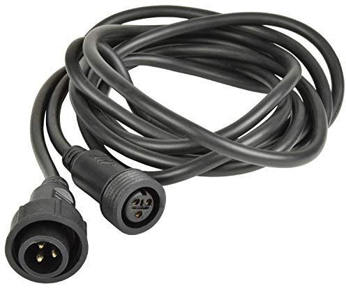 QTX | 3m Weatherproof Extension Lead for Outdoor PARCans – 3-Pin DMX or Power Cable, IP65 Rated, Flexible Stage Lighting Extension for Indoor and Outdoor Use