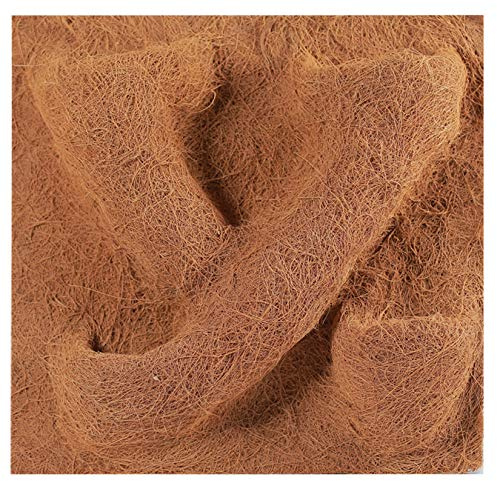 TropicShop Rückwand aus Natur Kokos/Kokosfaserrückwand - Kokosfaser Terrarium Rückwand mit Pflanzentasche (40x40cm)