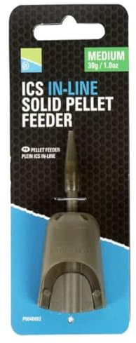 Preston Innovations ICS - Mangiatoia a Pellet in Linea per Pesca (Medio, 30 g)