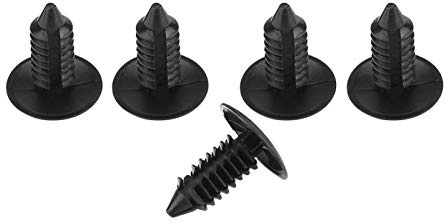 Rivetti in Plastica per Auto, Clip di Fermo per Auto, Clip di Rifinitura per Rivetti per Paraurti per Portiere Auto, Clip di Fissaggio per Paraurti per Carrozzeria 100 Pezzi per Auto Clip in Nylon