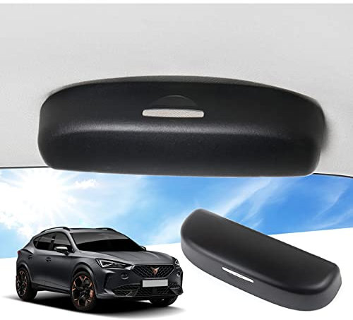 GAFAT 2020-2025 2026 Cuprα Formentor/Seat Leon MK4 Sonnenbrillenhalter Brillenetui Auto, Cuprα Formentor 150 cv/1.5 tsi/V1 VZ VZ5/1.4 e-Hybrid Aufbewahrungsbox Organizer (Schwarz)