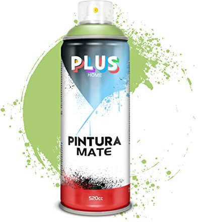 Pintura Spray 520cc para pintar todo tipo de super cies: madera, metal, cartón, tela, piedra, bra de vidrio, plásticos rígidos, etc para bricolaje y DIY.Verde Pistacho (Ref:650)(Paquete de 1)