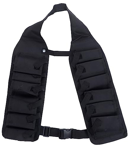 DECHOUS 12 Pocket Organizer Pouch Water Bottle Outdoor Vest Outdoor Beer Holder Beer Storage Belt Climbing Beer Belt Holder Storage Bags Beer Set Beer Rack To Climb Beverage Can
