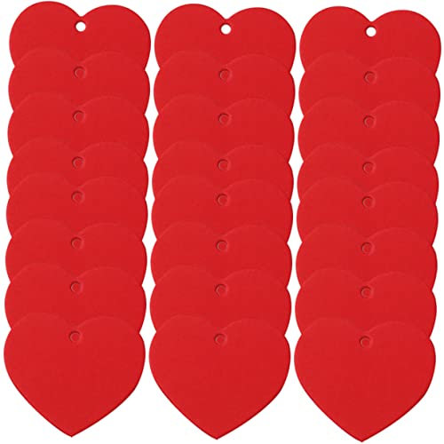 300st Liebes Etiketten Party-geschenkanhänger Herzausschnitte Herz-geschenketikett Hochzeit Herz-tag Rote Geschenkanhänger Handgemachte Geschenke Hängende Karte Papier Romantisch