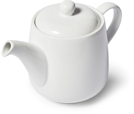 Sur La Table Porcelain Teapot, 5.9 cups, White