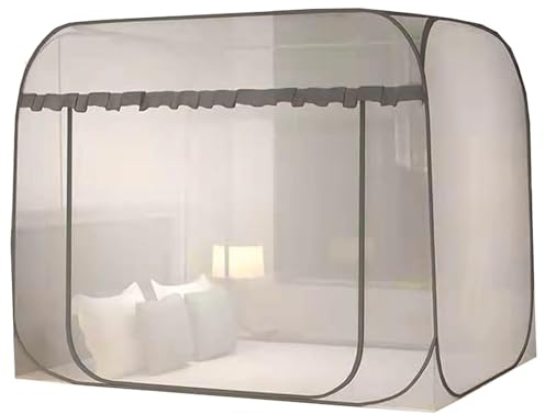 Carpa Plegable con Dosel para Cama con mosquitera, Carpa para Cama Transpirable a Prueba de luz, Carpas de ensueño para mosquitera, E, 90x190cm