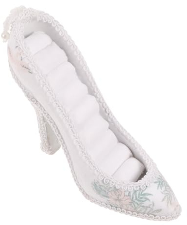 COLLBATH Schmuckständer Schuhform Aus Resin Schmuckhalter Für Ringe Und Ohrringe Eleganter Schmuckdisplay Mit Dekorativem Touch Für Zuhause Oder Geschäft Langlebig Und Praktisch Für Schmuckorganizer