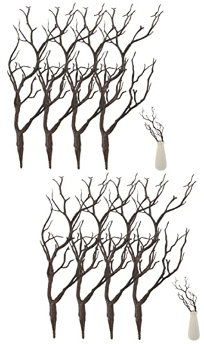 IMIKEYA Lot de 2 Branches Artificielles Fausses Branches Séchées Branches en Plastique Brindilles Décoratives pour Plantes pour La Décoration Intérieure 4 Pièces