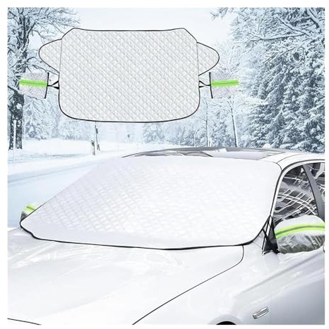 Copri Vetro Auto Ghiaccio Parabrezza Per Auto Copertura Per Neve Parasole Protezione Impermeabile Finestra Anteriore Per Auto Anti Ghiaccio E Gelo Copertura Protezione Esterna Telo Macchina Antigelo(1