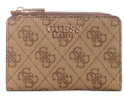 GUESS Portafoglio da donna Laurel II con cerniera, Logo Latte, taglia unica