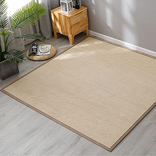 Natürlicher handgewebter Bambus-Teppich, rutschfester Teppich für drinnen und draußen, umweltfreundliche Bambus-Bodenmatte für Zuhause, Küche, Schlafzimmer, Wohnzimmer, 120 x 250 cm