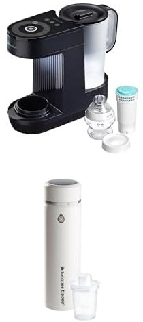 Bundle of Tommee Tippee Perfect Prep Machine, Baby Bottle Formula Feed Maker with Antibacterial Water Filter, Slate GoPrep Formula Feed Maker, Portable, Cool Flask with LED Digital Temperature Display