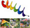Wind Spinner Tent Colourful Wind Chimes Deko-Windspiel für draußen UV Resistant and Weatherproof, Ø22cm, Länge: 145cm, Hängend, Windfahne Garten & Balkon, Bunt