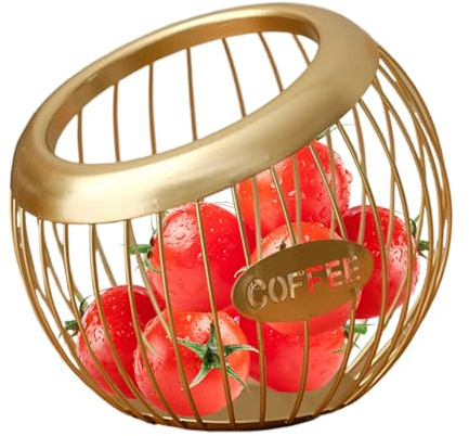 Organizador De Pod De Café De Hierro - Soporte De Cesta De Encimera, Basura De Oficina, Estante De Almacenamiento De Cocina | Solución De Clasificación De Estaciones De Bebidas, Contenedor Decorativo