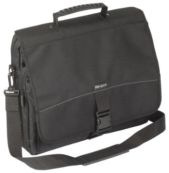 Targus Basic Messenger fodral och väska designad för 15,6 tums bärbar dator, svart (TCM004US)