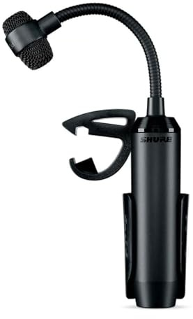 Shure Pga98D Microphone pour Batterie à Condensateur et Cardioïde, Col - de - Cygne avec Fixation Sur Tambour et Cble Xlr Vers Xlr