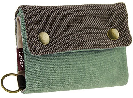 Liying Neu Geldbeutel Geldbörse Portemonnaie mit Geldklammer,Canvas Herren-Portmonee,Herrenbörse,Kreditkartenetui,Brieftasche,Geldtasche mit RFID-Blocker