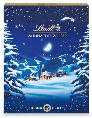 Lindt Schokolade Weihnachts-Zauber Adventskalender | 5 x 265 g | Milchschokolade und Weihnachtspralinen | Schokolade für die Weihnachtszeit | Schokoladen-Geschenk