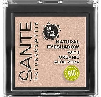 Sante Naturkosmetik Natural Eyeshadow 01 Pearly Opal, ombretto opaco sfumato, estratti biologici, vegano, 1,8 g