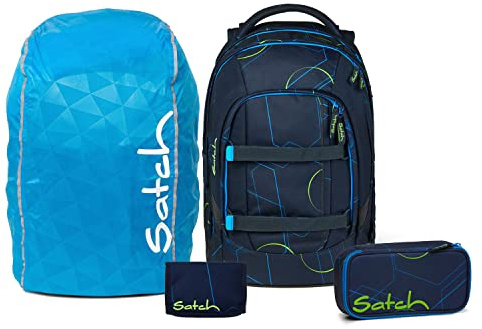 Satch Pack Schulrucksack Set 4tlg. Streetwalk Edition (Blue Tech)