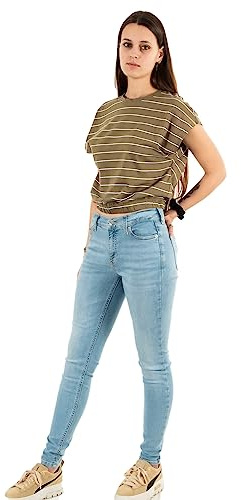 ONLY Dam ONLMAY S/S Cropped Box JRS topp, Mermaid, S, Sjöjungfru, S
