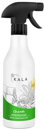 KALA - Lufterfrischer Duftölspray CHANTI, Raumspray mit Geruchsneutralisation, Raumduft Spray Hält bis zu 48h, Air Freshener mit Aktiv Neutralisator - Lemongrass, 500ml