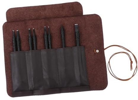 PLAFOPE Cinceles Para Tallar Madera y Buril Para Grabado Piedra Ergonómicos 8 Piezas Acero Tungsteno Artistas Artesanos Uso Profesional Manualidades