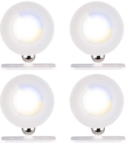 Lunartec Spot-Lampe LED: 4er-Set CCT-LED-Wandlampen, Magnetfuß, dimmbar, Touch-Bedienung, weiß (Wandleuchte Wandlampe innen, Wandleuchte Akku, Akkus)