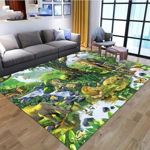 3D Gedruckt Bettvorleger Rutschfeste Area Teppich, Tiger-Tierwelt 3D Optische Illusion Teppiche Weich Flanell Bodenteppich Wohnzimmer Schlafzimmer Throw Runner Teppiche Low Profile Türmatten- -7A0C4M9