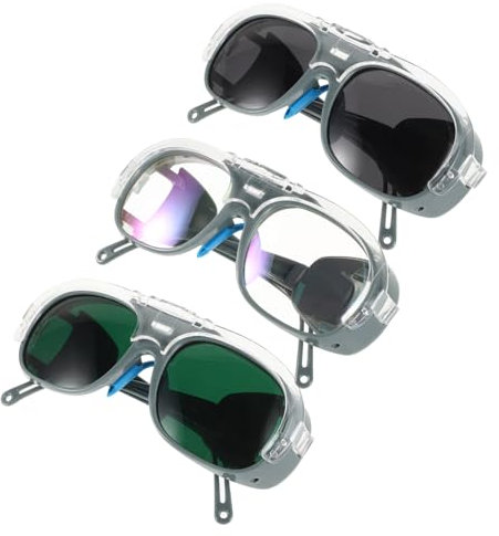 Gadpiparty 3paare Welding Protective Glasses Für Damen Ergonomische Schutzbrille Mit Uv-schutz Kratzfest Und Komfortabel Für Schweißen Radfahren Und Staubschutz