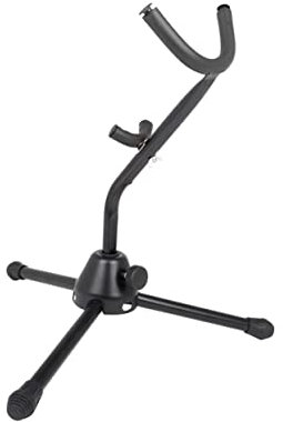 Vaguelly Notenständer Schwarz Zusammenklappbarer Saxophonständer Faltbares Saxophon-stativ Aus Robustem Material Leichter Und Stabiler Saxophon-ständer Für Einfachen Transport Und