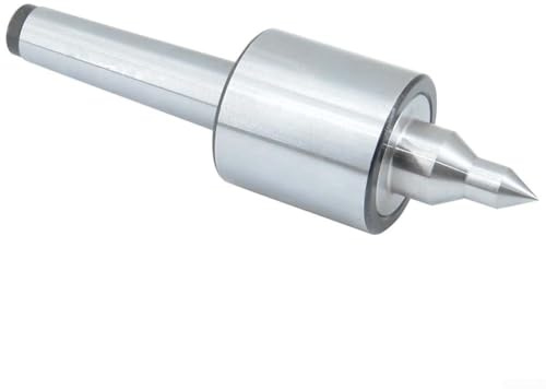 Zilimontt Dreifach gelagerte Live-Center Genauigkeit für Morsekegel MT1/MT2/MT3/MT4 Drehmaschine Reitstockspindel mit Kugellager-Design für CNC-Fräsmaschinen-Werkzeug (MT2)