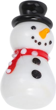 SOLUSTRE Weihnachtlicher Mini Schneemann aus Handgefertigte Winterdeko Langlebige Tischfigur für Innen und Außen Bezaubernde Weihnachtslandschaft Dekoration Perfektes Xmas und