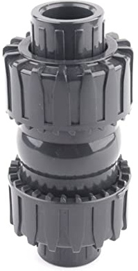 EVANEM 1 clapet Anti-Retour en PVC à Double Union, Anti-Retour, for Piscine, empêchant Le Reflux des vannes de Conduite d'eau(Inner Dia 40mm)