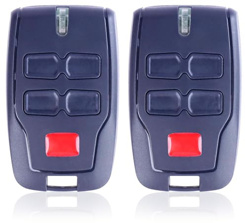 2 Piezas de Mando a Distancia para Puerta BFT Mitto 2 B, Mitto 4 RCB04, R1, RCB02, 433 MHz, 4 Canales, Mando a Distancia para Puerta, pitido para Puerta de Garaje para Mitto 2, Kleio, Ghibli - código